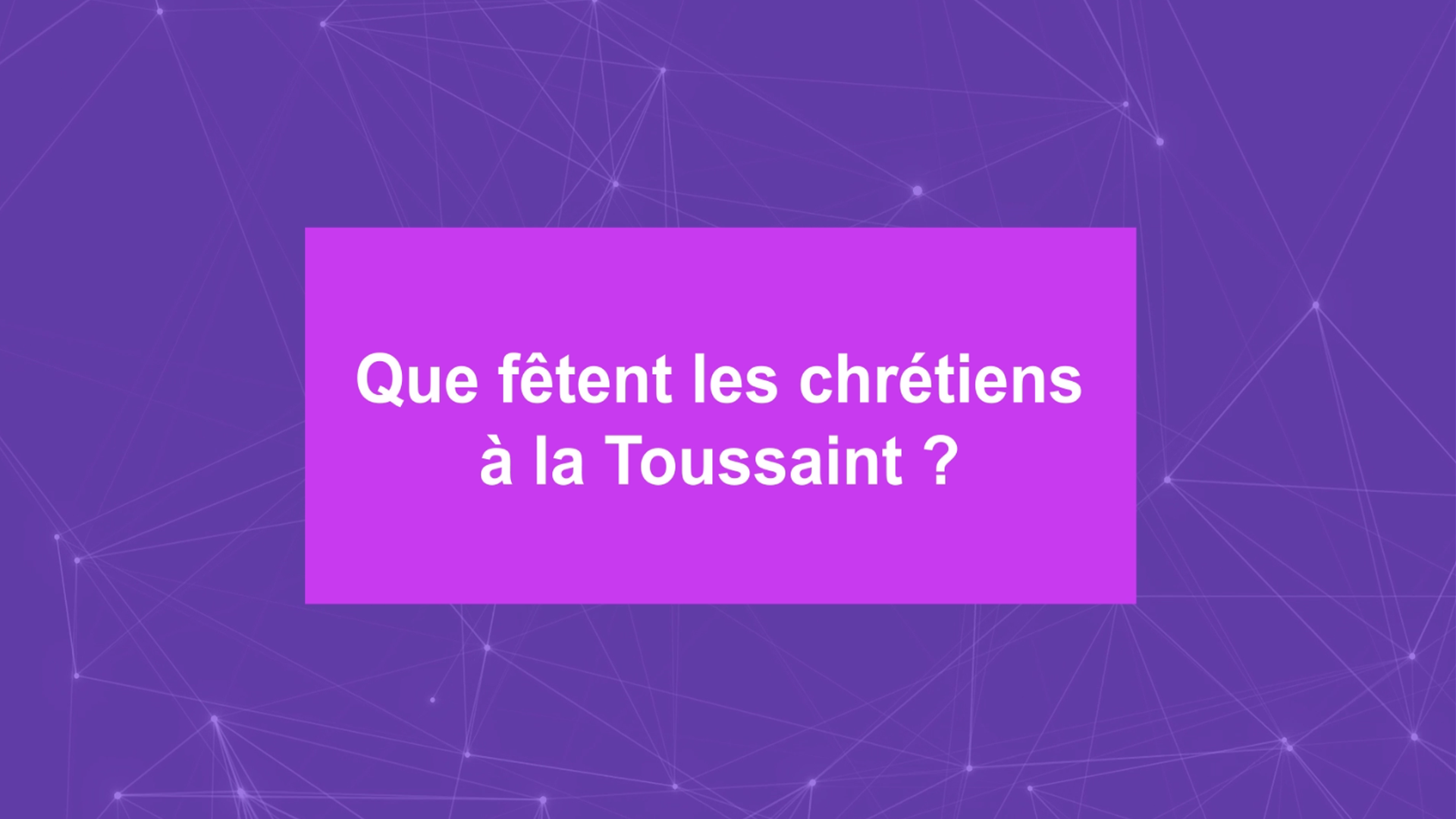 La Toussaint