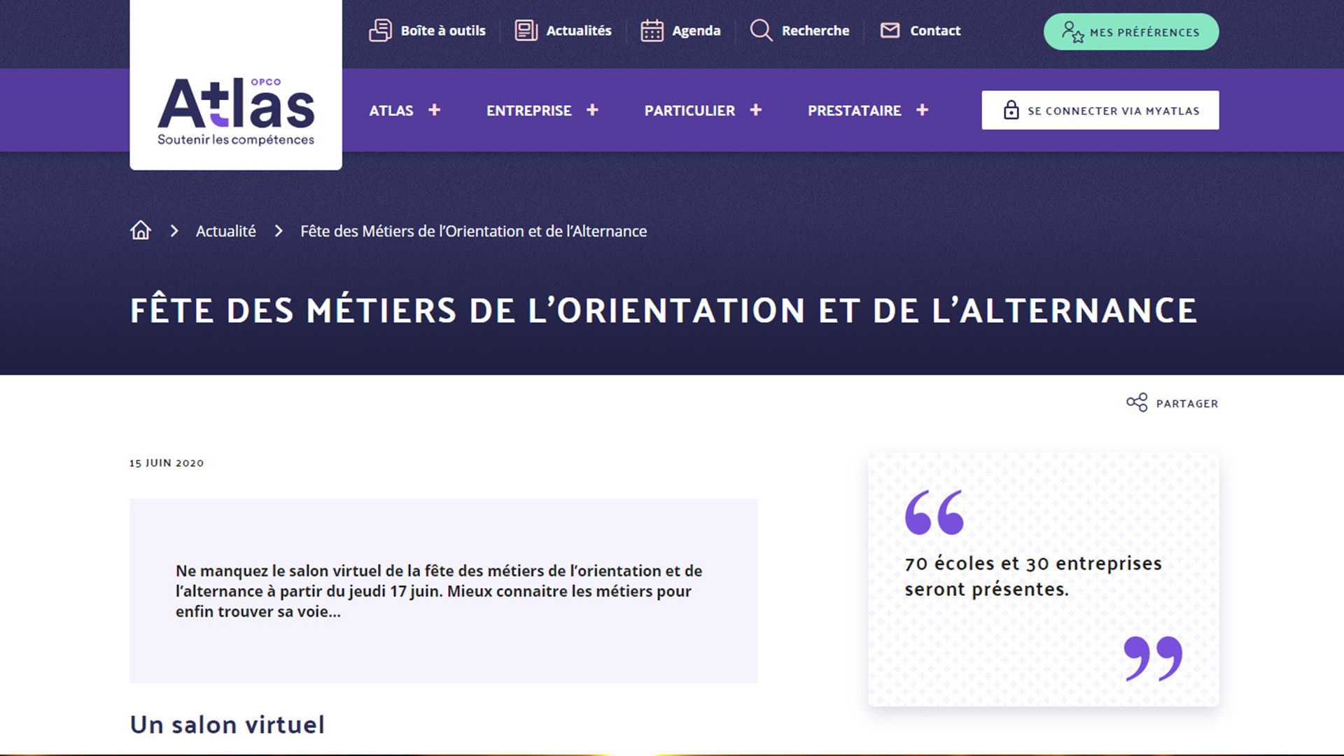  Journées de l'orientation et de l'apprentissage