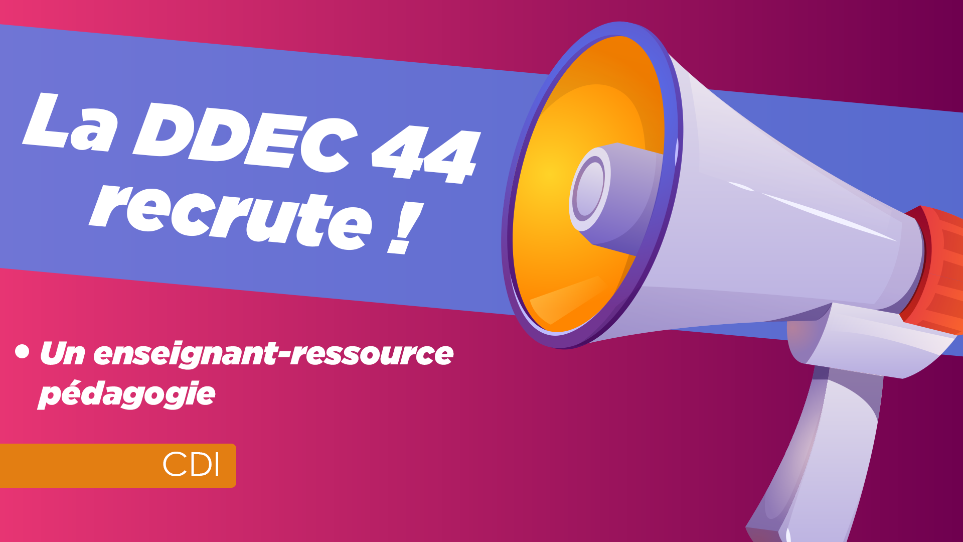 La DDEC 44 recrute !